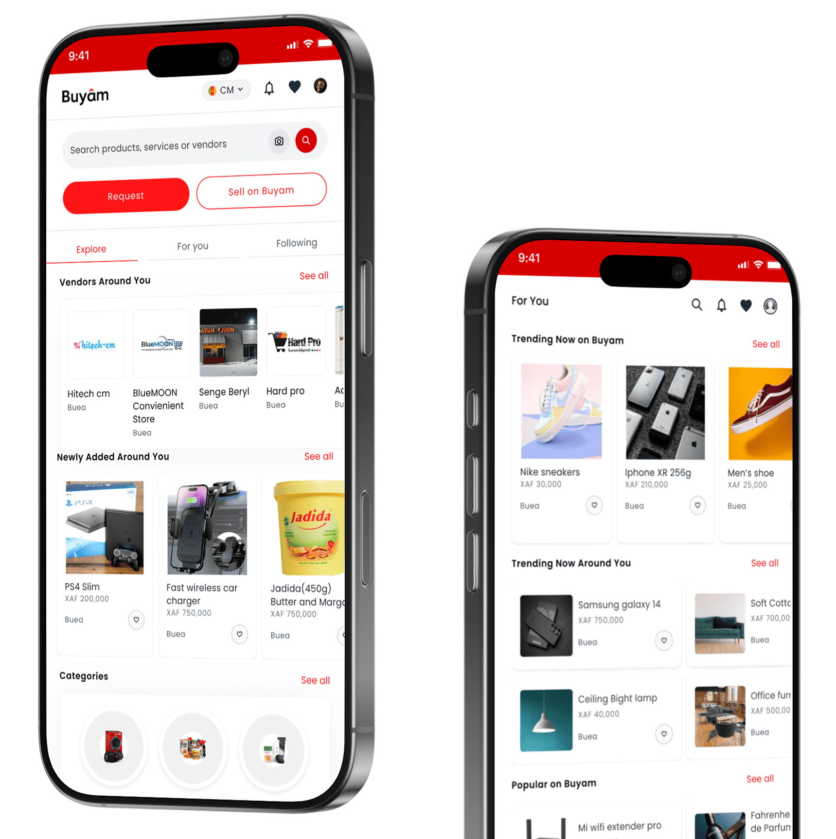 Buyam App on Phones